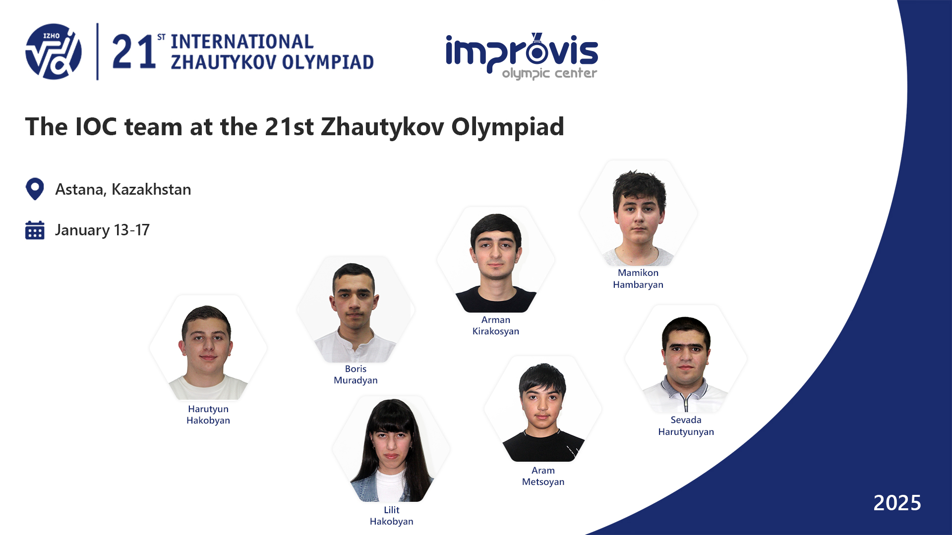 The IOC team at the 21st Zhautykov Olympiad